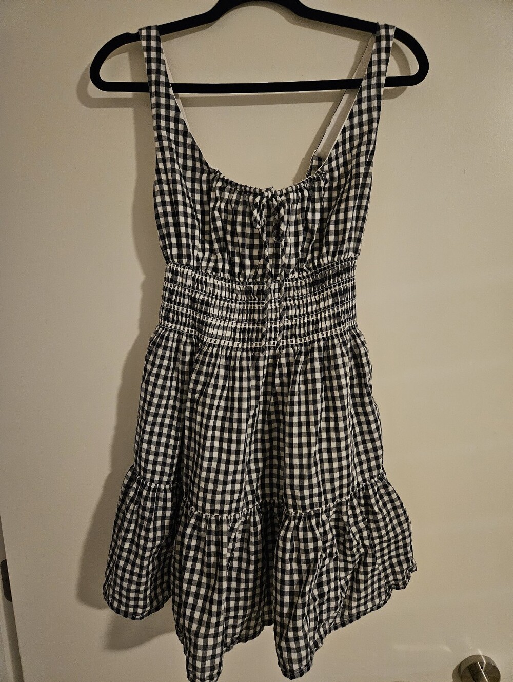 Abercrombie & Fitch Black and White Gingham Sundress